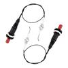 A25F-2 Set Push Button Piezo Igniter W/Threaded  Electrode Ignition Plug For Fireplace/Oven/Heater/Kitchen