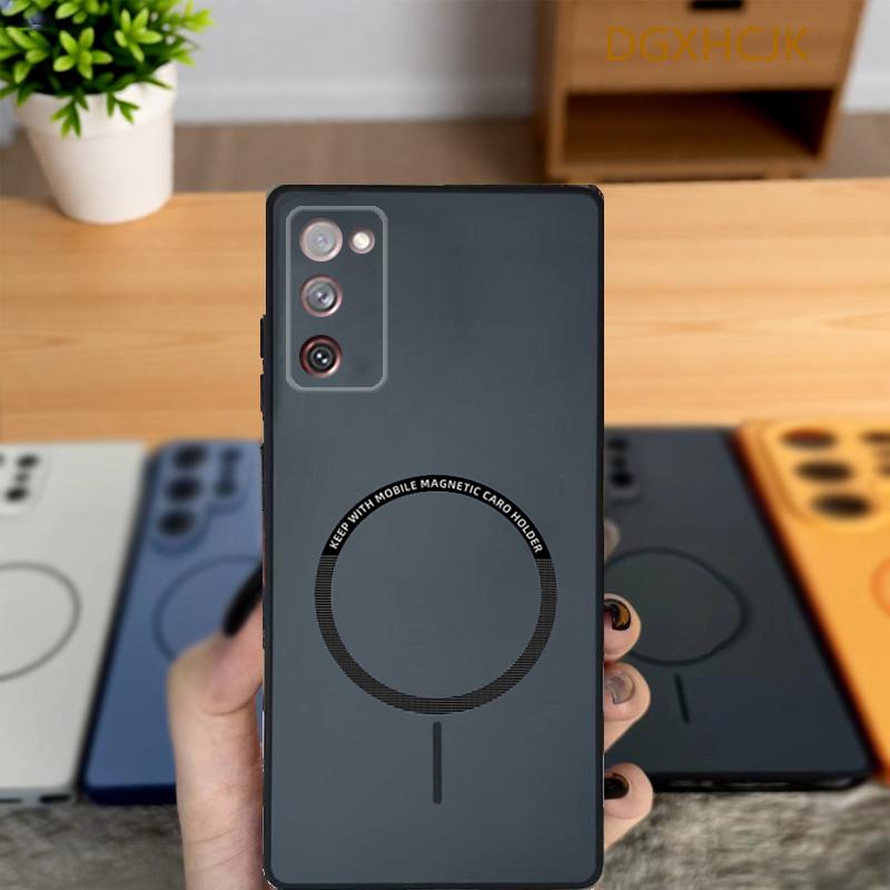 

For Samsung Galaxy S20 FE Case Galaxy S20 FE Phone Case Galaxy S20FE Cover Shookproof Color magnetic hard Silicone back cover Galaxy S20 FE 5G