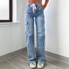 Women's Straight-Leg Jeans - American Casual Workwear Style
