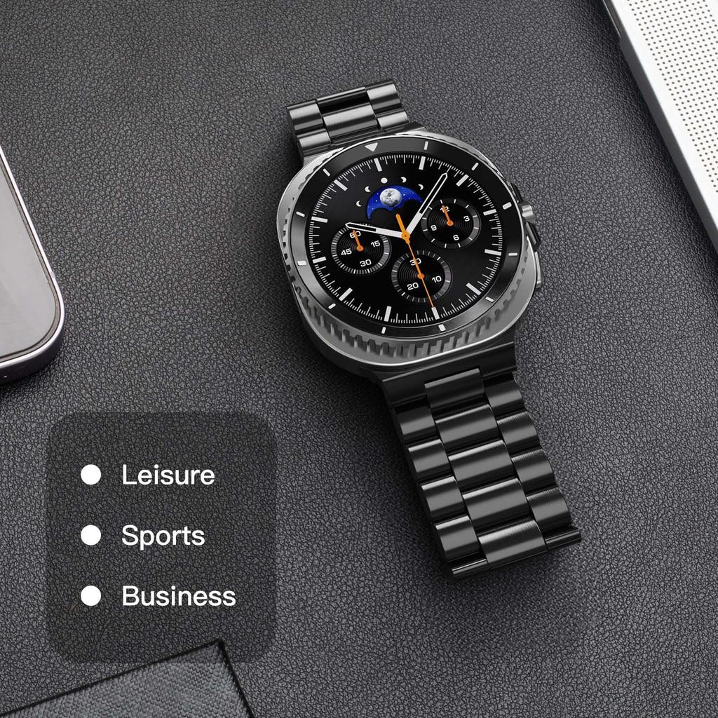 Metal Stainless Steel Watch Strap for Samsung Galaxy Watch 8 40mm 44mm No Gap Replacement Wristband Fit Galaxy Watch 8 Bracelet