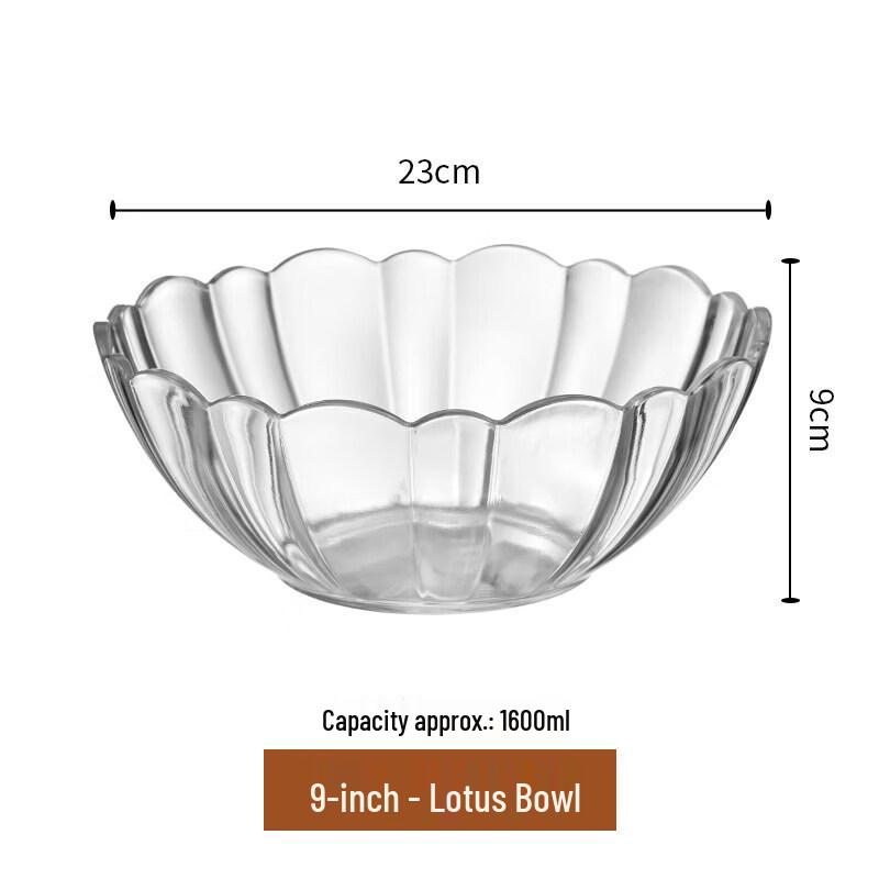 Transparent Acrylic Salad Bowl