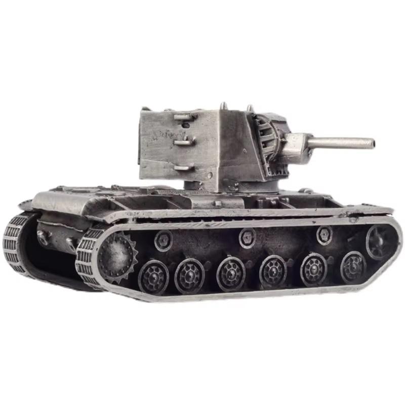 Alloy Tank 1 / 72 All Metal Military Tank Model Ornament Non Scrollable Home Decoration with Woodbox