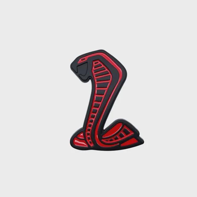 3D Cobra Styling Auto Metall Aufkleber Kühlergrill Abzeichen Kotflügel Seiten Emblem Heck Aufkleber Für Ford Mustang Shelby GT GT350 500 Cobra