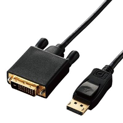 Elecom DisplayPort To DVI Conversion Cable, 1.0m, Black, CAC-DPDVI10BK