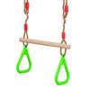 WEZHO Kids Fitness Hanging Rings & Bar Grips