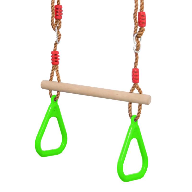WEZHO Kids Fitness Hanging Rings & Bar Grips