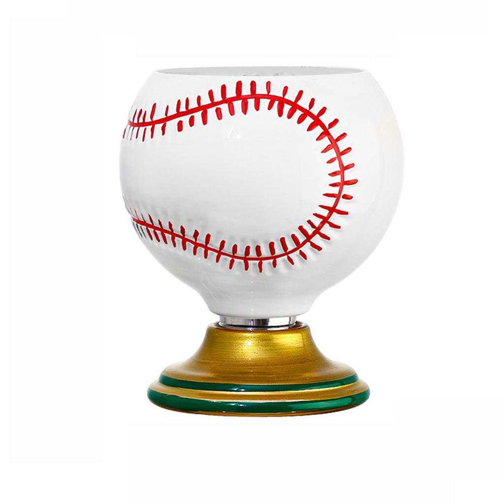 Plastic Soccer Ball Shaped Drinking Cup with Decorative Base Novelty Sports Fan Gift Creative Design for Party Use and Collectors