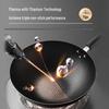SUPOR 32cm Uncoated Titanium Non-stick Iron Wok