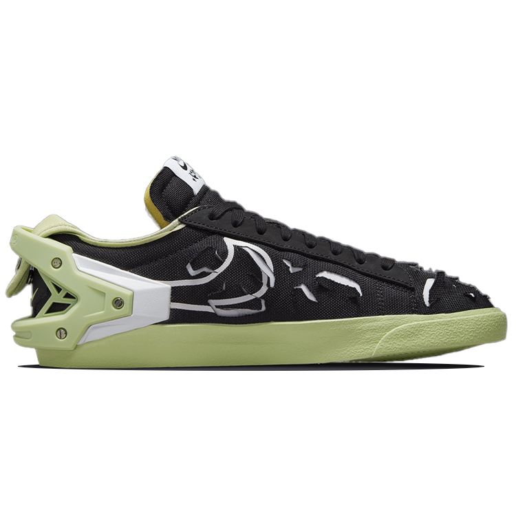 Acronym X Nike Blazer Low Black Olive Aura Unisex Sneakers White DO9373-001