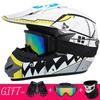 Full Face Mountain Bike Helmet With Goggles Gloves Mask Downhill MTB Trail Riding