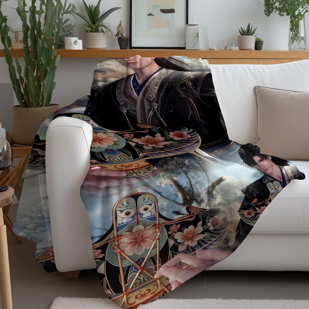 Zayne Love and Deepspace Game Blanket Warm Soft Suitable For Bedroom Sofa Bed Living Room Office Travel Camping Gifts