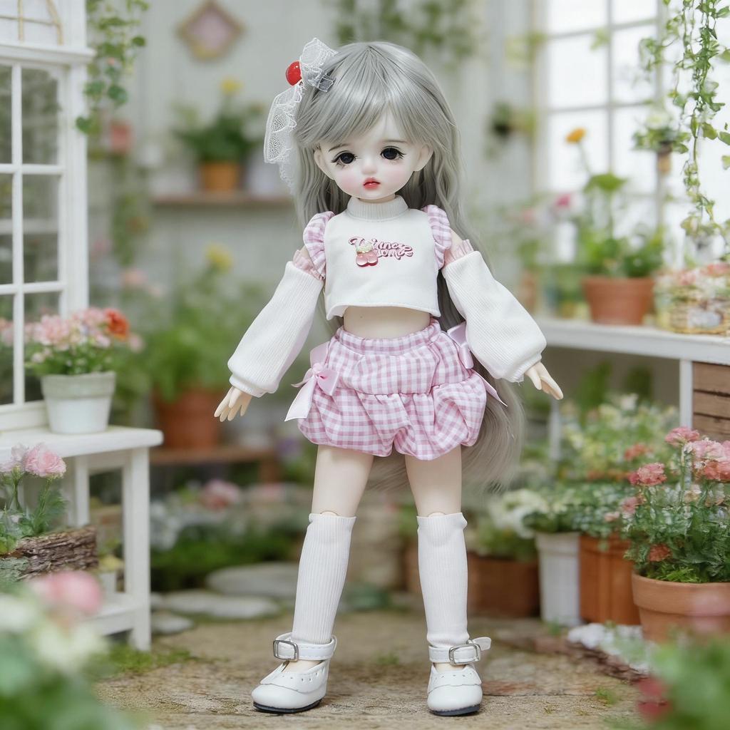 6" BJD Puppenkleidung für Akagi, GL und Gungun Körper - 30cm Geistermama Lolita Ankleide-Outfit