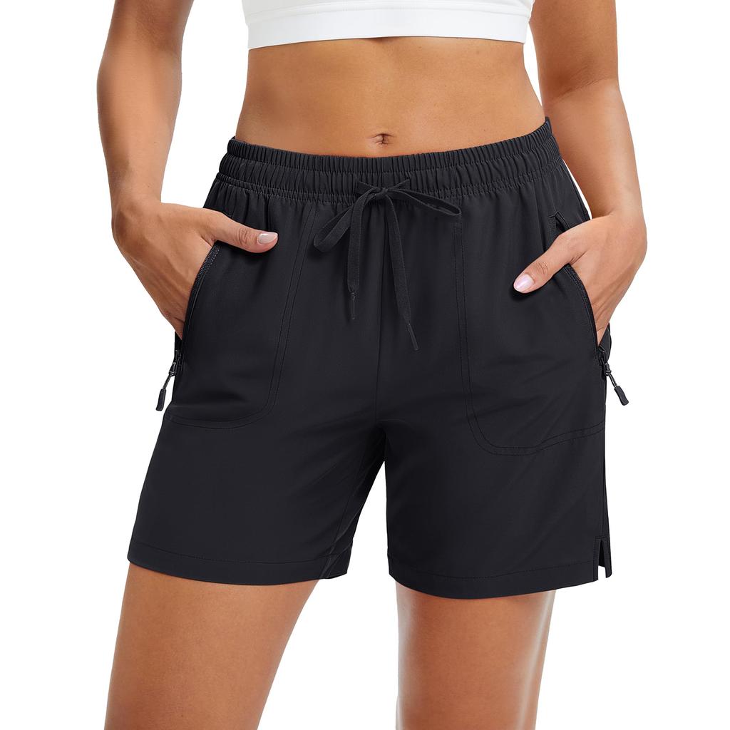 Shorts de Verano para Mujer Casual de Cintura Alta de Pierna Ancha