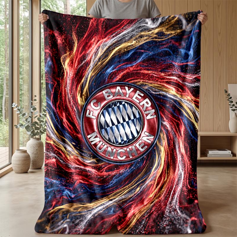 FC Bayern München Weiche Flanell Fleece Decke Leicht Gemütlich Warm Überwurfdecke Für Sofa Bett Heimdeko