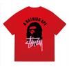 Tricou Bumbac Classic cu Imprimeu Ape Lightning Unisex Mânecă Scurtă Croială Largă Îmbrăcăminte Casual