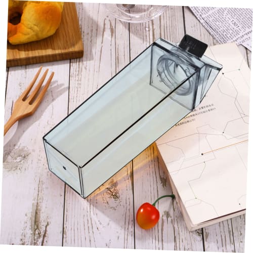 HOMOCONO 1-Piece Milk Bottle, Juice Bottle, Mini Kettle, Beverage Bottle, Milker Pitcher, Cold Drink Bottle, 500ml Bottle, Plastic, Black