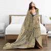 Middle Earth Map Print Flannel Printed Blanket Suitable for All Seasons Suitable for Living Room Office Sofa and Travel
