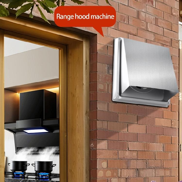 Wall Air Vent Outlet Stainless Steel Extractor Fan Vent Cover Ducting Ventilation Exhaust Grille Cover Easy To Install