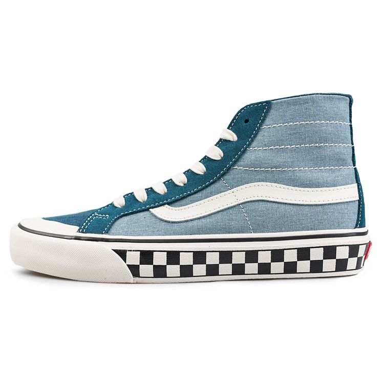 Vans Sk8 Hi Sf Comfortable Versatile High-Top Skate Shoes Unisex Sneakers Dark-Blue VN0A3MV1XGK