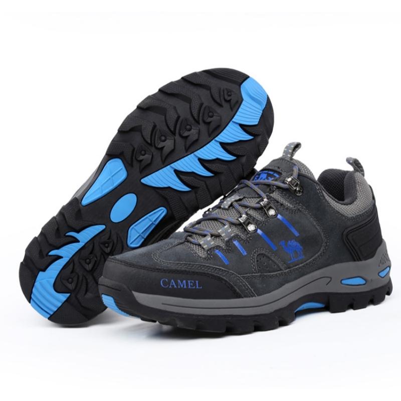 Outdoor Green Men's Hiking Boots Comfortable Non-Slip Climbing Shoes Men Sneakers Plus Size 45 Breathable Trekking Shoes For Men