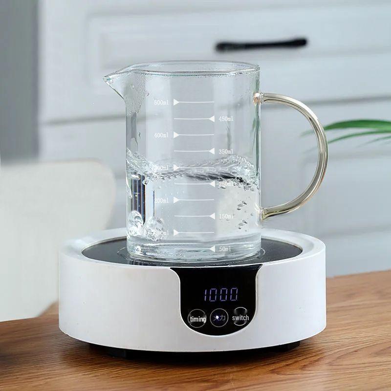 Thickened High-Temperature Resistant Glass Measuring Cup with Handle for Microwave and Baking