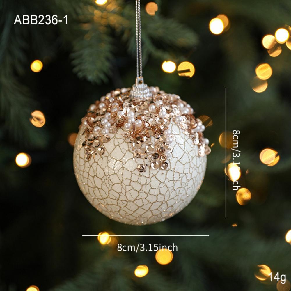 

Glitter Christmas Balls Decorative Pearl Sequin Foam Ball Foam Christmas Ball Gold Christmas Ball Ornaments For Home Decoration