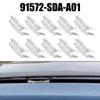 Lot de 10 clips de fixation pour moulures de toit de voiture, pour Honda, Accord, Civic, Acura, pour bande d'eau courante, pour rail anti-goutte