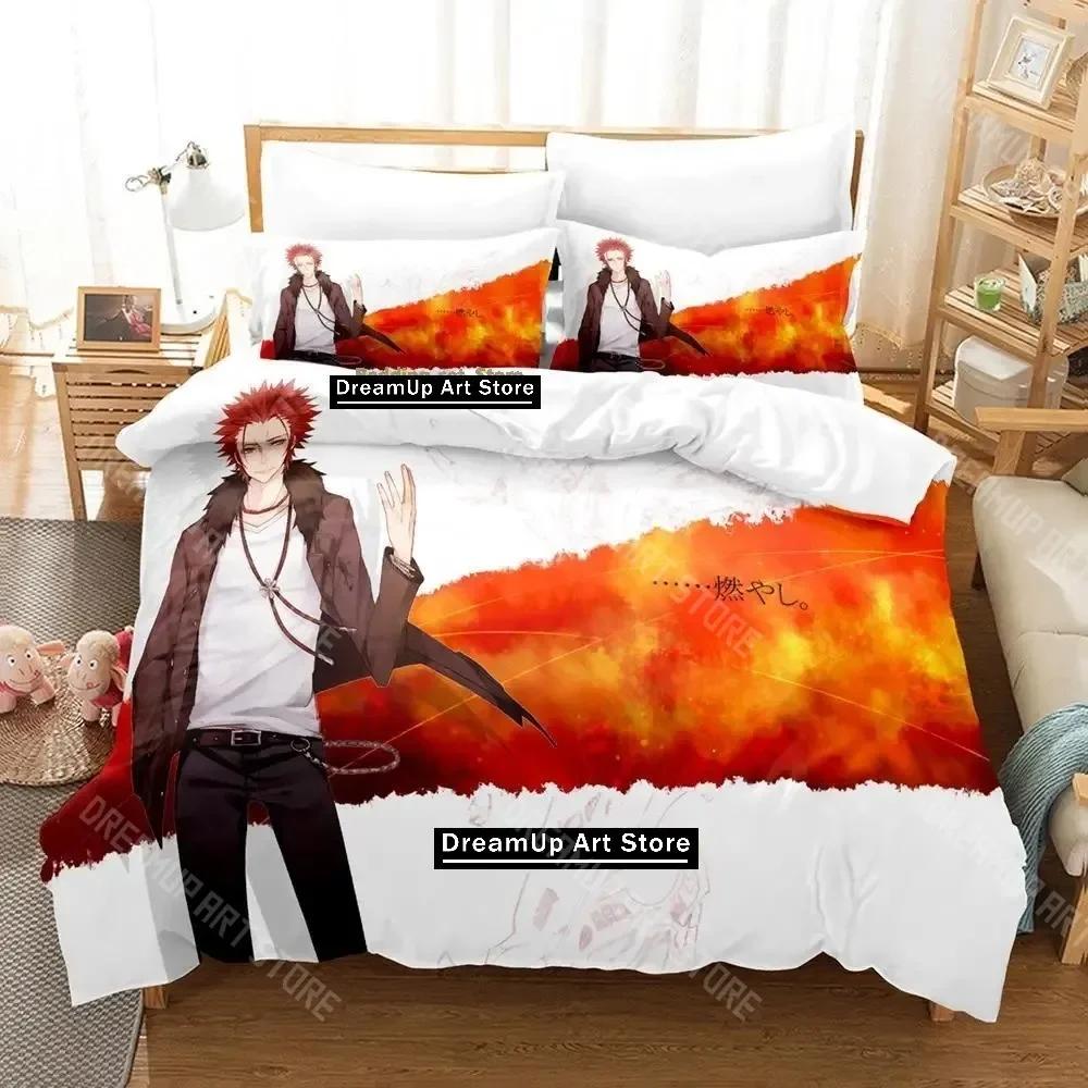 3D Print K Project Mikoto Suoh No Blood! No Bone! No Ash! Bedding Set Single Twin Full Queen King Size Bed Set Adult Kid Bedroom