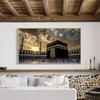 Modern Islamic Kaaba In Mecca Canvas Prints, Ramadan Ramadan Dua Wall Art Poster for Living Room and Home Decor