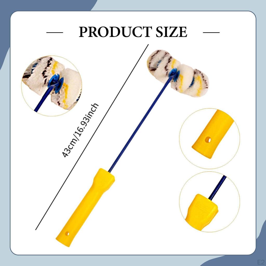 Malířský váleček trubkový štětec víceúčelový lehký pro zakřivený povrch a stísněný prostor koleno