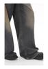 Men's Vintage Washed Wide-Leg Jeans: Retro Straight, Loose Drape, Floor-Length, Spring/Autumn 2025.