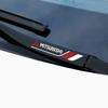 For  2pcs Car Window Wiper Stickers Emblem For Mitsubishi lancer asx outlander pajero sport l200 galant Car Styling