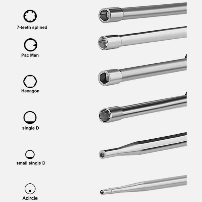 12 Pcs/Set Specialized Small Carburetor Screwdriver And Brush Adjustment Tool Single D Double D Hexagon Hex Socket Kit Set
