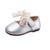 Autumn New Korean Children's Bow Lace Girls Soft Sole Casual Leather Shoes