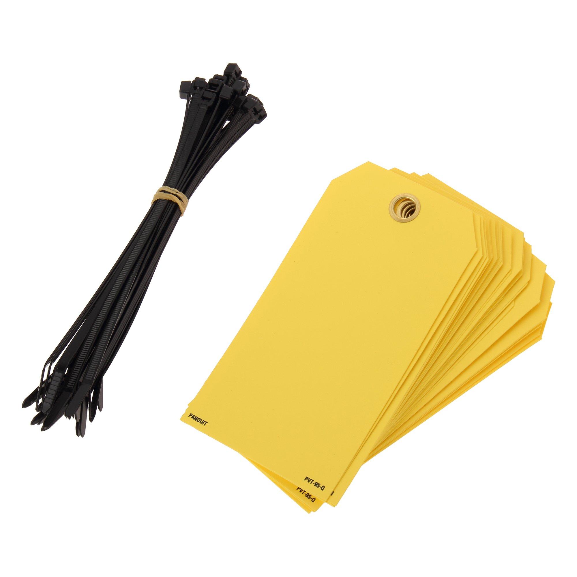 

Panduit Write-On Color Tags, Yellow, PVT-95-Q