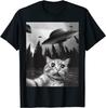 Αστείο Selfie Γάτας με UFO Δώρο για Λάτρεις Γάτων T-Shirt