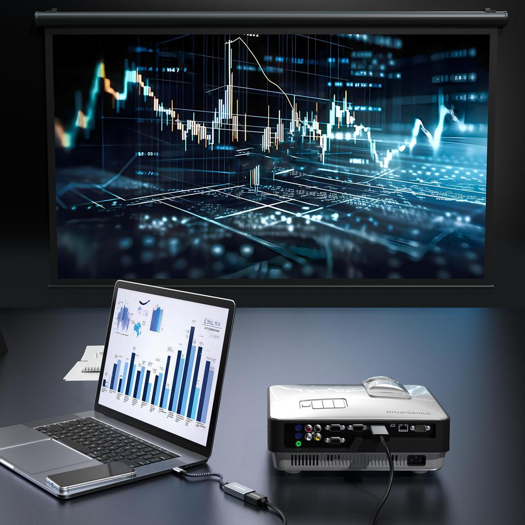 DriverGenius ApeX Pro Series to DisplayPort Adapter Cable Compatible with Game and Nylon Braided Metal Connector 0.2m USB-C 8K/60Hz (Male/Female) -