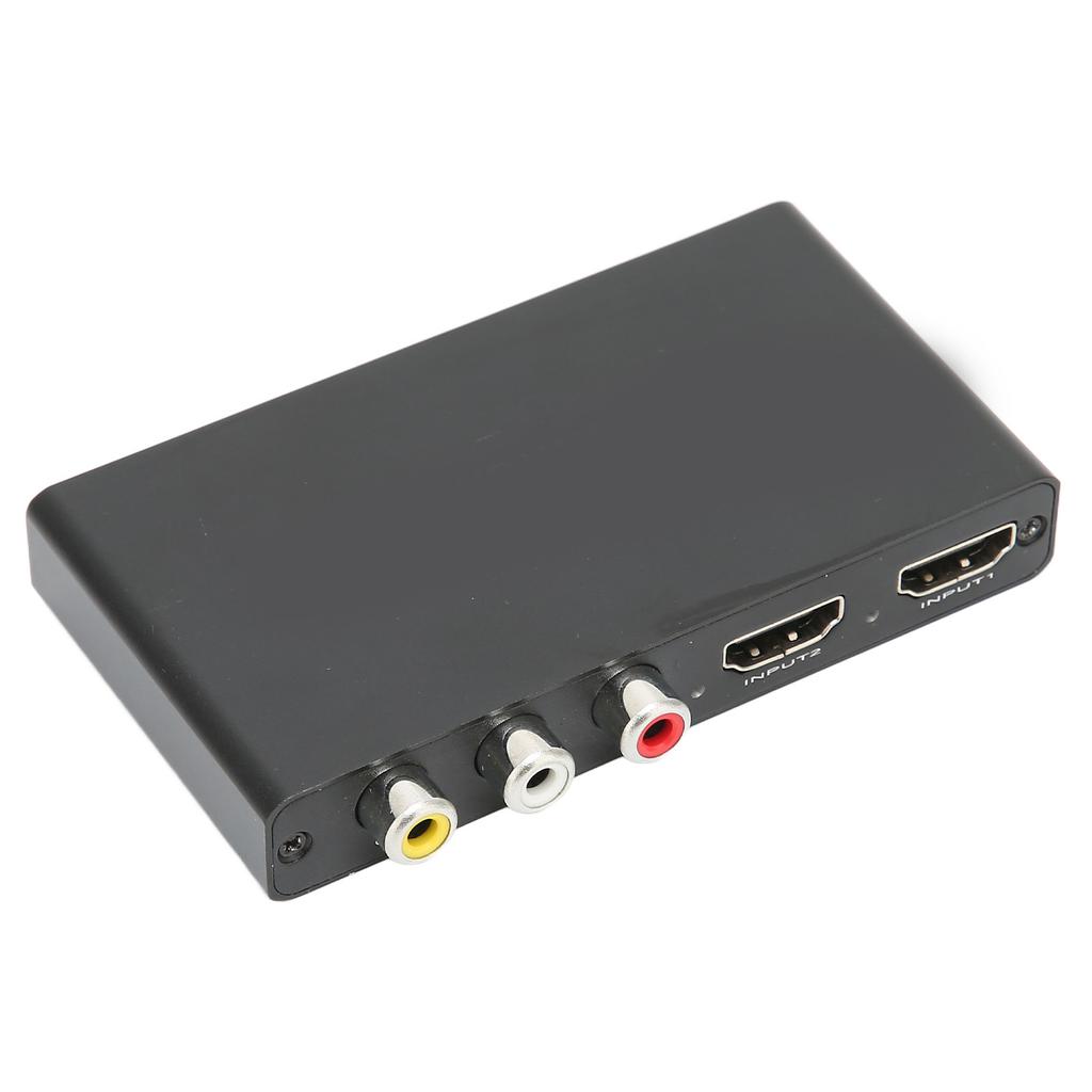 RCA to HD Multimedia Interface Converter 3 in 1 Out 4K 3D AV Switcher for PC Xbox 360