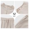 Women's Summer Short-Sleeve Top & Wide-Leg Pants Set