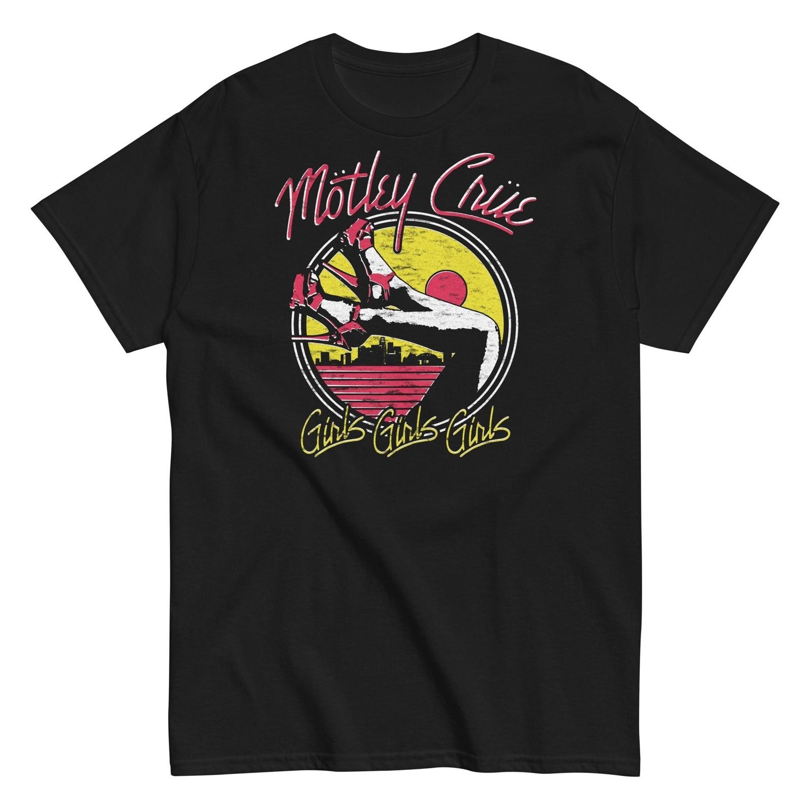 MerchMoment Motley Crue Sunset Girls T-Shirt T-Shirt Black New S