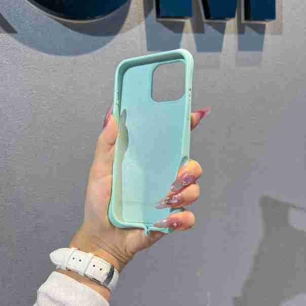 Bo Yang Liquid Silicone Magnetic Rotating Bracket Case for iPhone 17 Pro Max