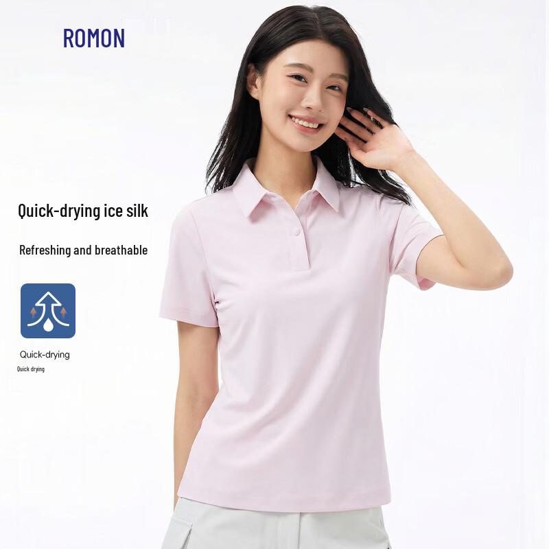 Lomon Women s Ice Silk Quick-Dry Polo T-Shirt M