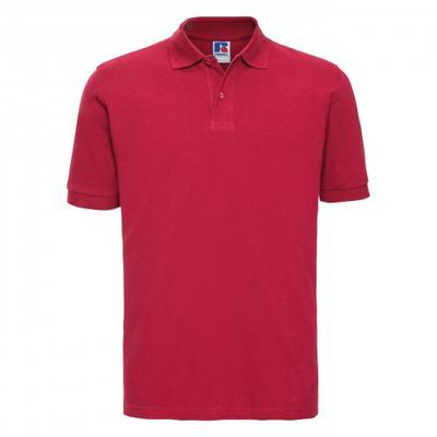 Russell Mens 100% Cotton Short Sleeve Polo Shirt