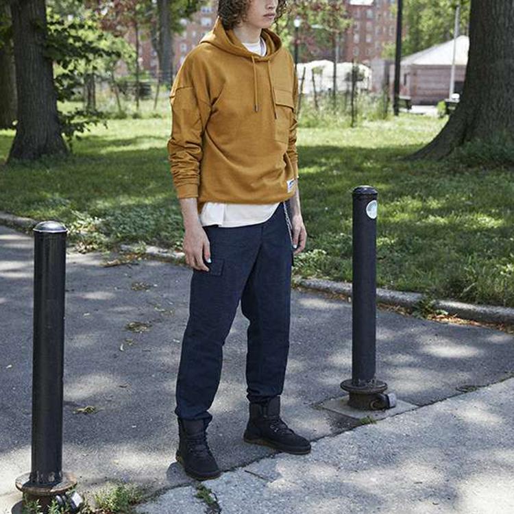 Timberland Front Pocket Outdoor Solid Logo Sports Hoodie Men Hoodies Wheat A234A-P47