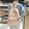 Schoolbag Japanese bow girl schoolbag ins style Korean version simple and versatile junior and high school students small fresh backpack