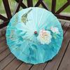 Vintage Chinese Style Silk Umbrella Handmade Imitation Ancient Umbrella for Hanfu Dance & Ceiling Decor