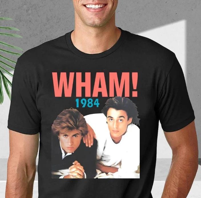 

Vintage 1984 WHAM Unisex Black T-shirt S-5XL S
