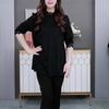 Spring Lace Base Plus Size Casual Shirt for Middle-Aged Women