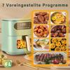 Friteuse à air chaud - NETTLIFE - Nettlife - 6 L - panier simple avec hublot - 7 programmes