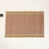 4 PCS Boho Tassel Paper Woven Braided Placemats 12x18inch Aesthetic Natural Rustic Place Mats for Dinner Party Beach Table Decor